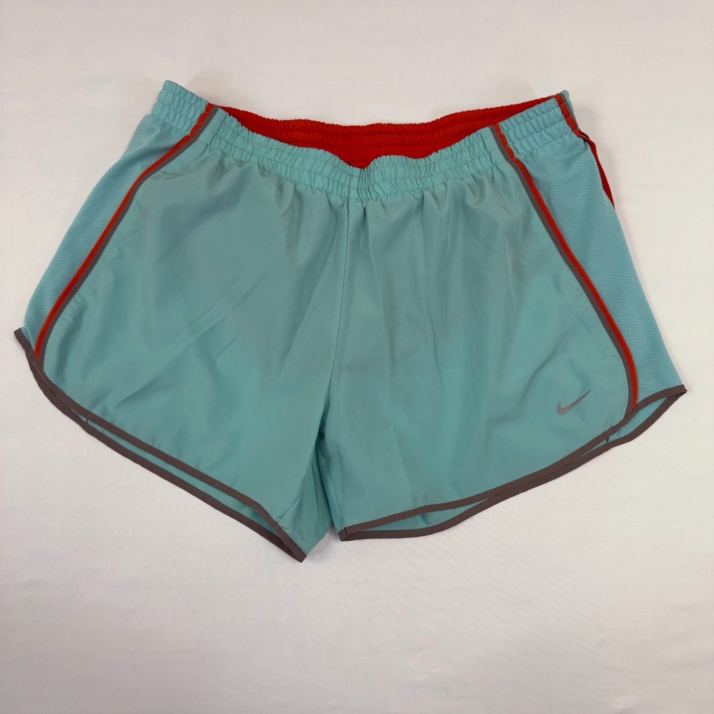 Nike Women's Dri-Fit Running‎ Shorts Size Large Seafoam Green 339866-317